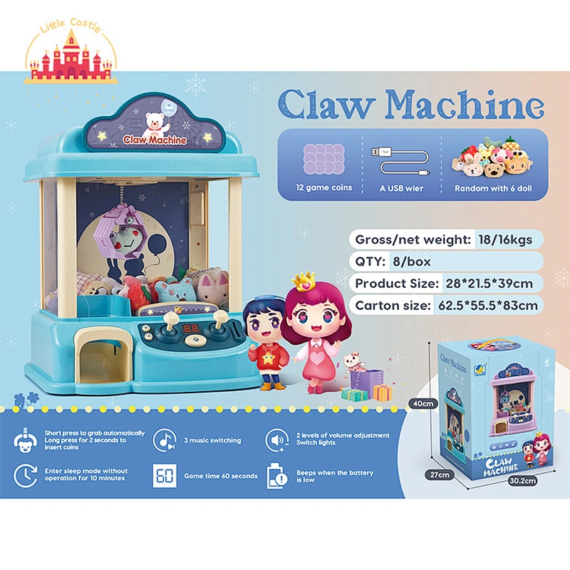 Home Toy Vending Machine Kids Children Mini Claw Machine with Dolls SL06C011
